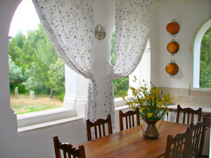 Dolmen: living room with the view